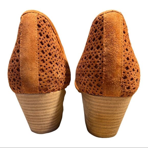 Free People Rust Brown Pandora Shootie Perforated Shoe Bootie Sz 10.5 EU 41 - Picture 5 of 10